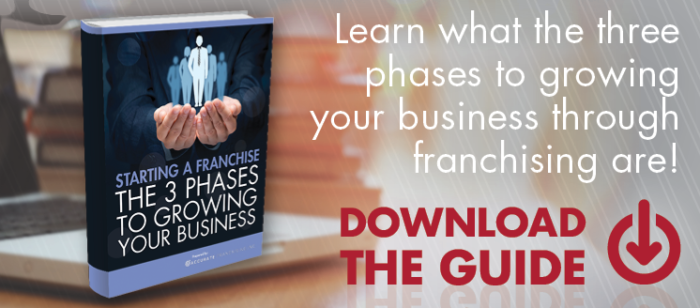 Learn what the three phases to growing your business through franchising are!