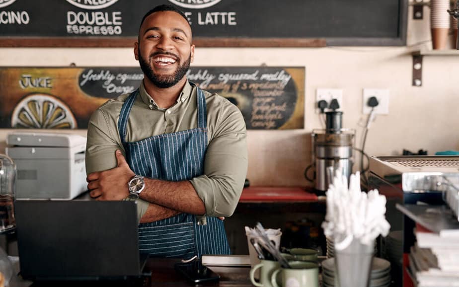 Cashier Smiling