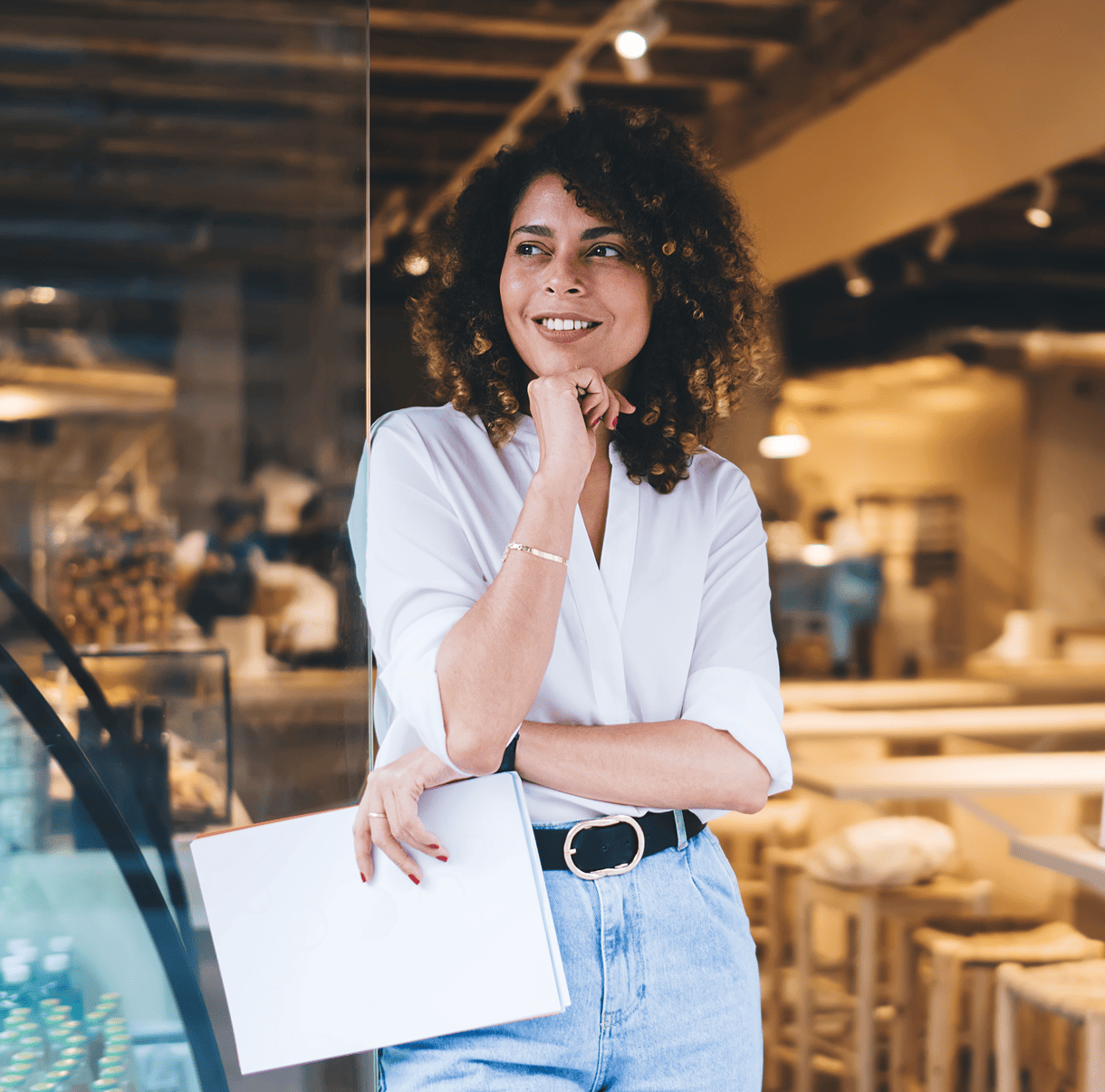 business owner in restaurant